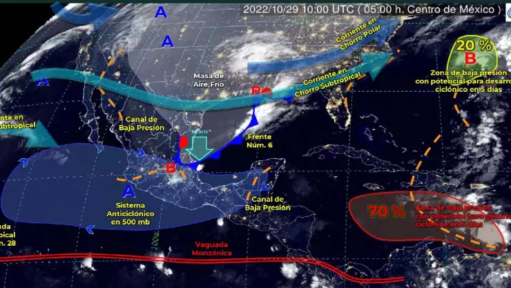 Pronóstico del clima 29 de octubre en Cancún y Quintana Roo