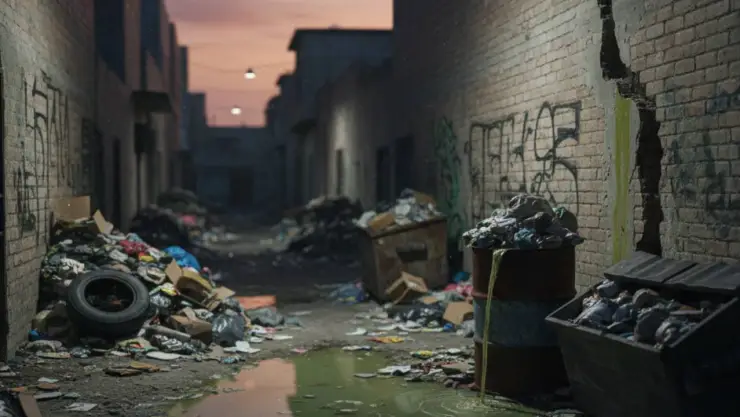 Calles con basura