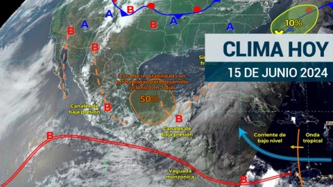Pronóstico del clima alerta por lluvias torrenciales para este sábado 15 de junio en México