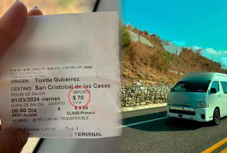 Aumento de pasaje a San Cristóbal de las Casas