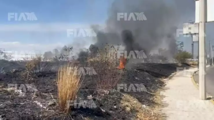 incendio en el Periférico Ecológico