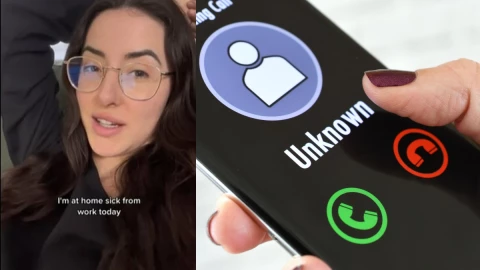 Mujer bloquea a su jefe después de jornada laboral.