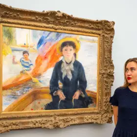 La obra “En Canon (Jeune fille à la barque)”, de Pierre-Auguste Renoir.