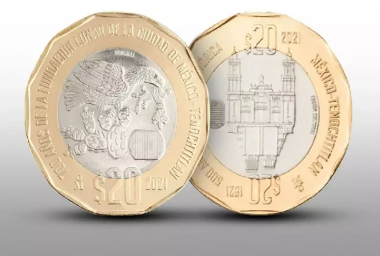 moneda 20 pesos dan 500000