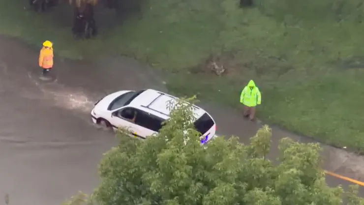 Inundaciones en la calzada Zavaleta hoy 7 de julio de 2026
