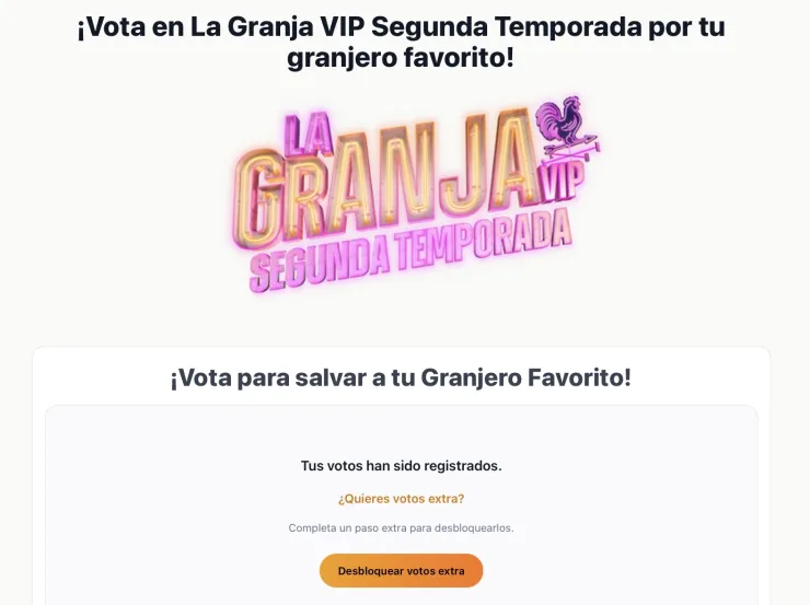 Votos extra La Granja VIP