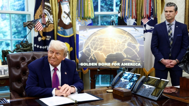 EU construirá un escudo antimisiles espacial llamado “Domo Dorado”, según anunció Trump. Estará operativo antes de 2029.