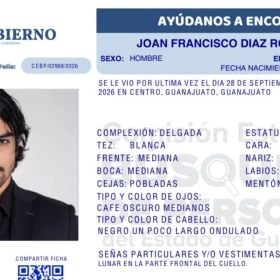 Hallan sin vida a Joan Francisco Díaz Rodríguez, estudiante de la Universidad de Guanajuato.