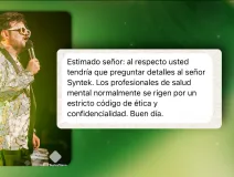 Psiquiatra de Aleks Syntek reacciona a los detalles de su estado de salud