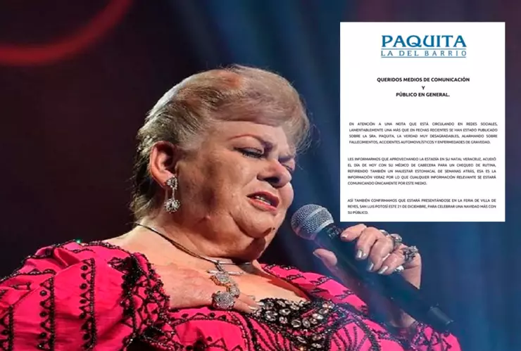 Paquita la del Barrio Salud