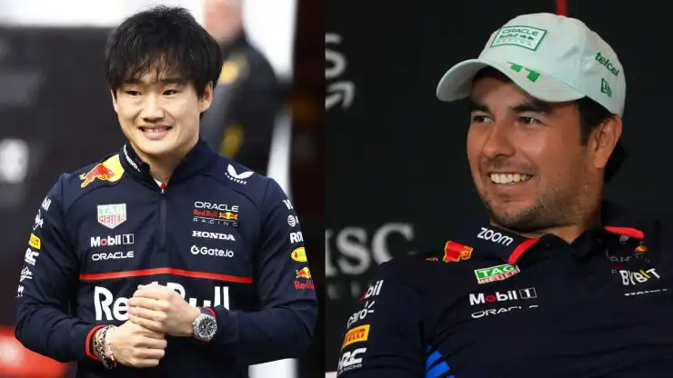Checo Pérez le dio consejos a Yuki Tsunoda Fórmula 1