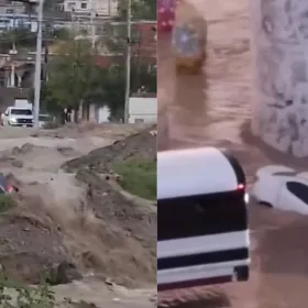 Lluvias en Ciudad Juárez: corriente arrastra a un hombre hasta Estados Unidos