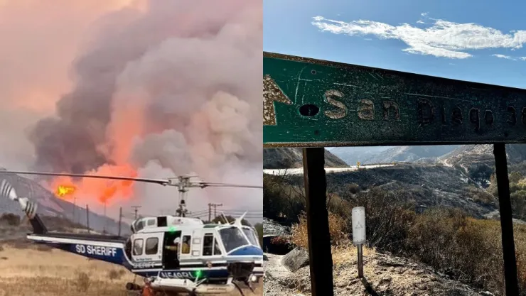 Incendio en Barret, California está controlado y no es de riesgo para Tecate.