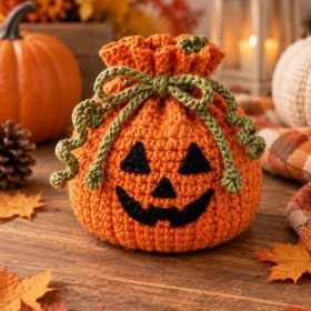 4 ideas para dulceros de crochet para pedir calaverita en Halloween y Día de Muertos