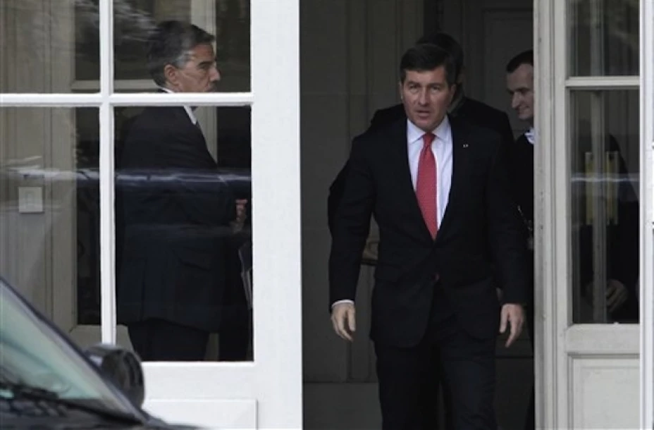El embajador de Estados Unidos en Francia, Charles Rivkin, en el Ministerio de Relaciones Exteriores en París