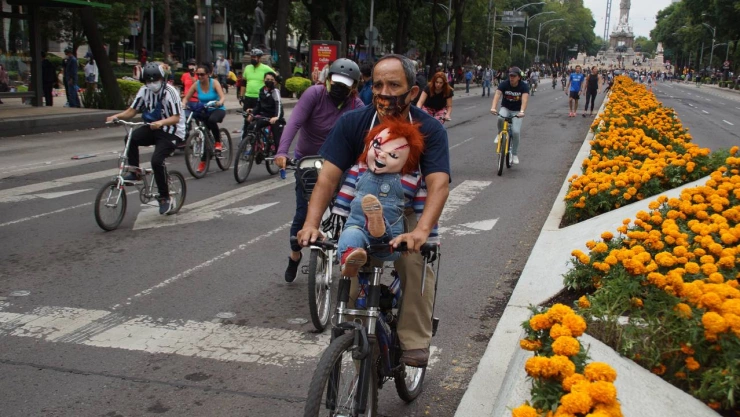 Conoce la ruta del Ciclotón del Día de Muertos en CDMX