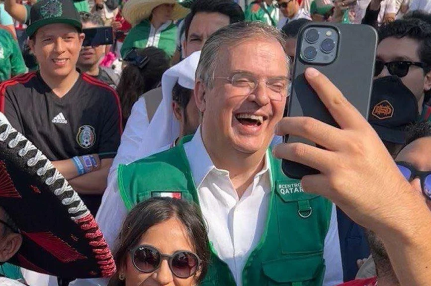Ebrard Políticos Selección Mexicana Qatar 2022 debut