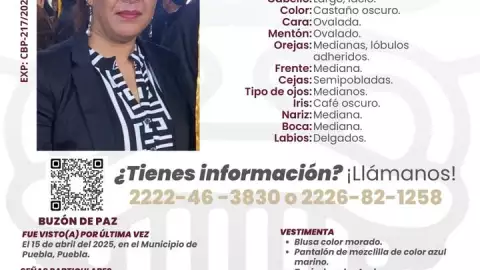 Berenice Roldán Silva desaparecida puebla