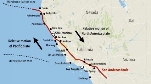 Ciudades que desaparecerían si se activa la falla se San Andrés
