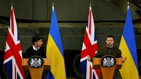 Zelensky se reúne con Rishi Sunak en Reino Unido