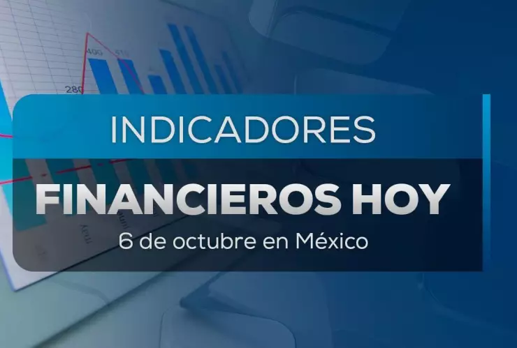 Así amaneció el precio del dólar hoy: ¿sube o baja frente al peso mexicano? En la imagen se observa un diseño de los indicadores financieros de HOY.
