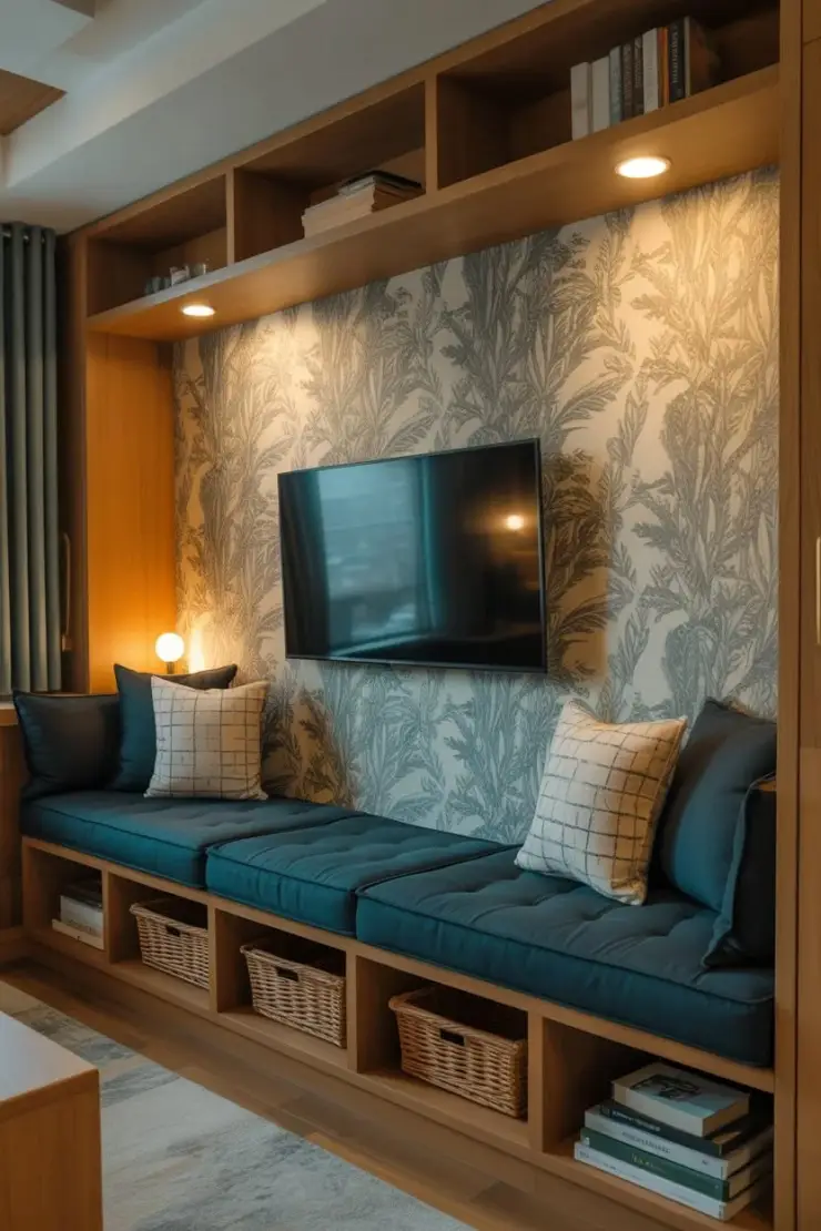 Qué hacer con el espacio debajo del mueble de la sala
