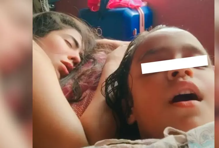 Niña expone a su mamá ebria