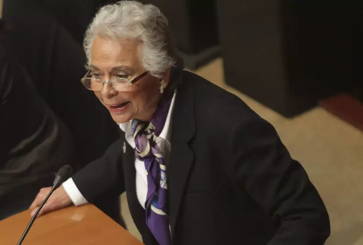 Olga Sánchez Cordero Comparece ante el senado