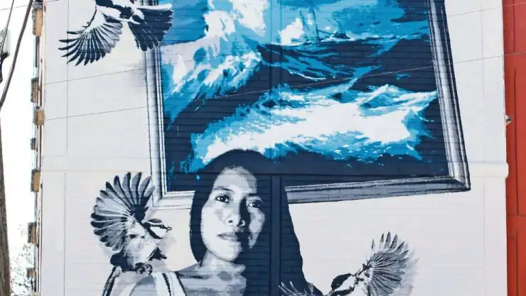 Yalitza Aparicio, el mural que enorgullece a Iztapalapa