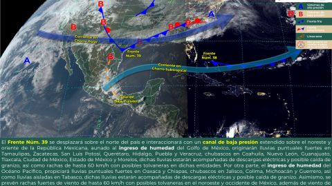 Clima en México 13 de marzo Se esperan lluvias en todo el país ¡Abrígate!