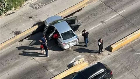 ¡Otro accidente! Ahora en el carril de la línea SENTRI hoy domingo