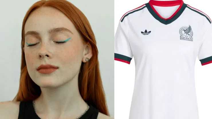 Los colores ideales para maquillar los ojos y combinarlos con tu jersey de la Selección Mexicana blanca