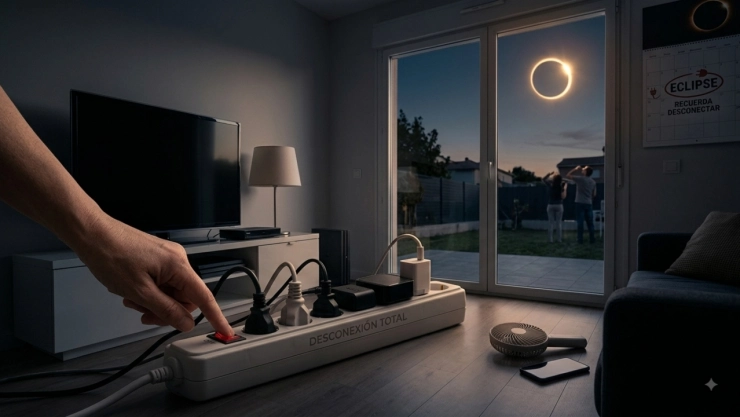 Se recomienda desconectar electrodomésticos cuando hay eclipse solar