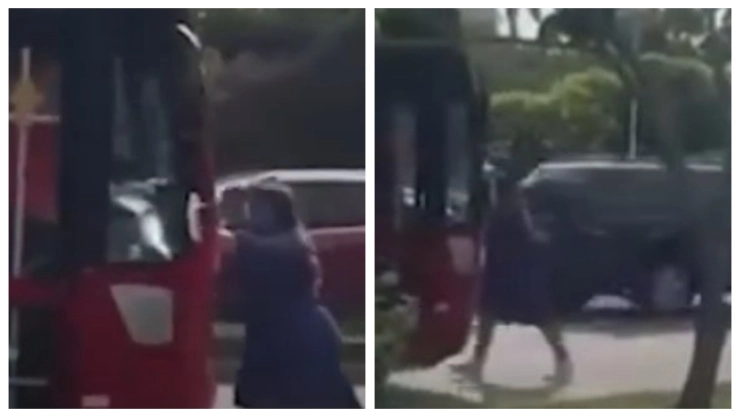 Chofer de autobús embiste a mujer que reclamaba el atropellamiento de su perro en Zapopan