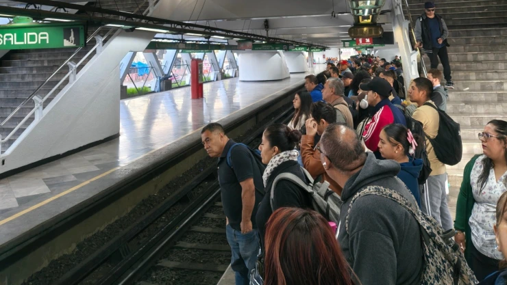 Andén del Metro CDMX.