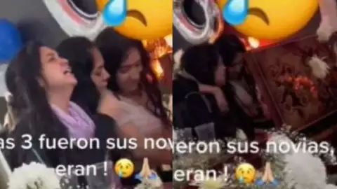 Video Joven muere y sus tres novias llegan al funeral