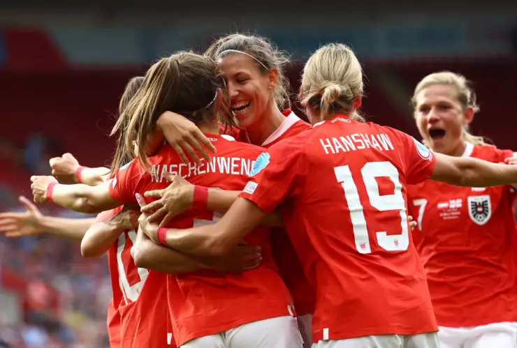 La selección de Austria en la Euro 2022