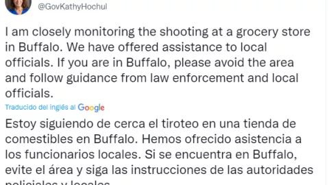 gobernadora nueva york tiroteo buffalo