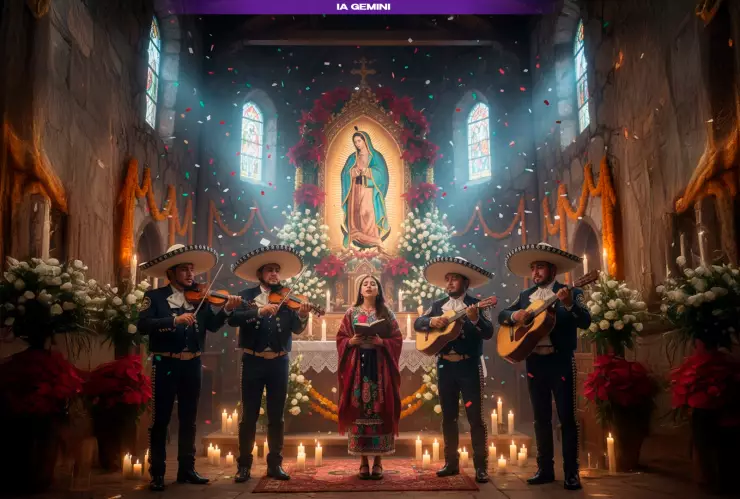 Cómo se celebra el 12 de diciembre: guía del Rosario Guadalupano y cantos populares