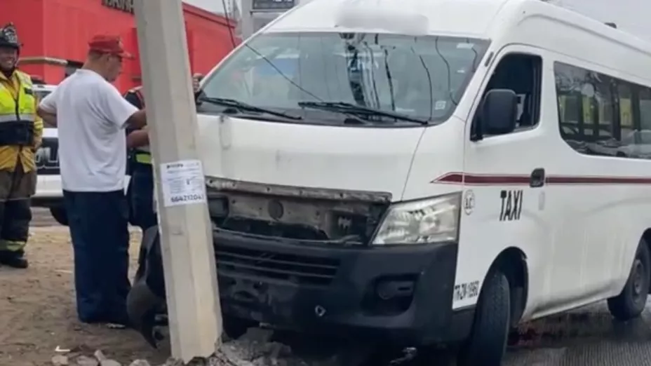 Autoridades investigan accidente de transporte público en Tijuana esta mañana