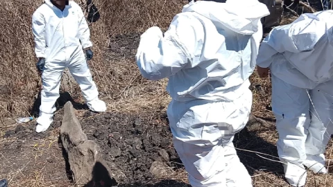 Hallazgo osamentas Cerro de la Cruz Jacona