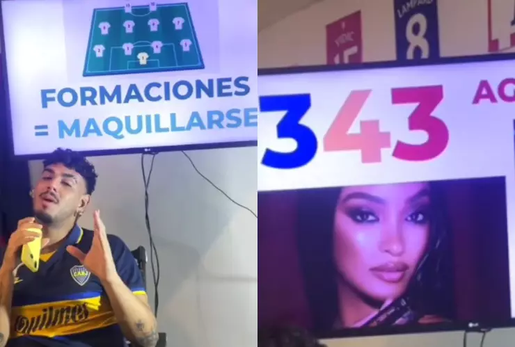 ¿Quieres entender a tu pareja? Hombre explica el futbol con maquillaje y se vuelve viral