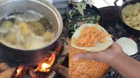 TikTok comida 50 pesos