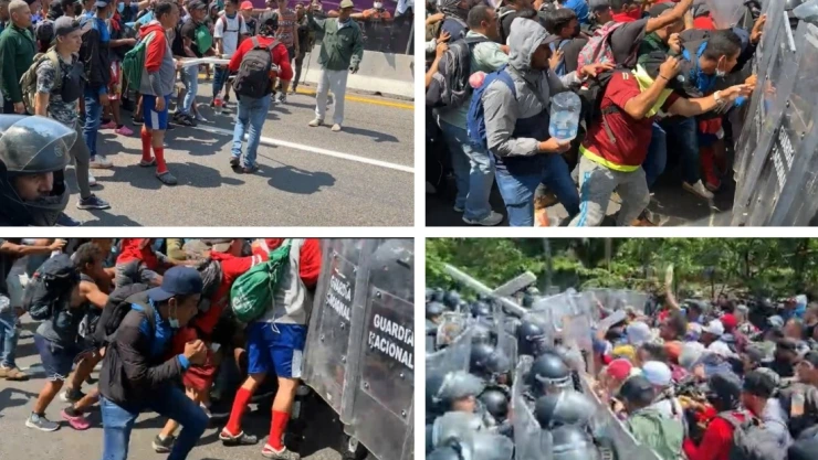 Migrantes Guardia Nacional Mazatán