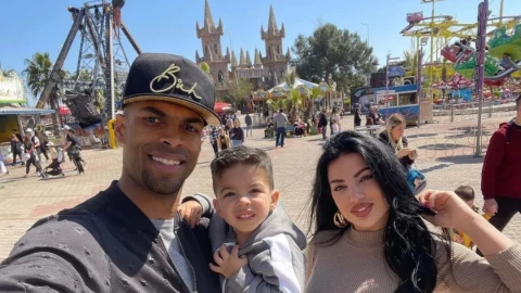 Naldo Pereira y su familia