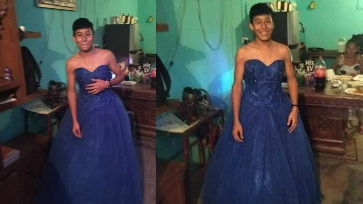 Celebra sus XV’s años con vestido y provoca debate en redes sociales