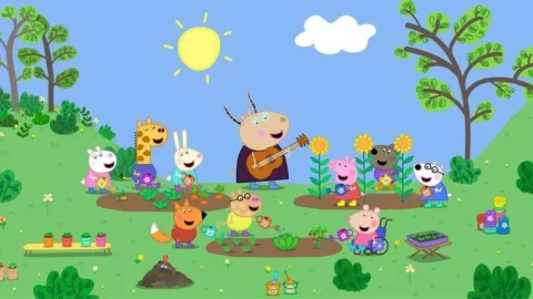 Bluey y Peppa Pig cuidar naturaleza