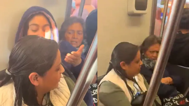 VIDEO | Mujeres pelean por un asiento en el Metro de CDMX