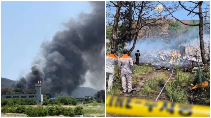 accidente-aéreo-en-corea-del-sur-avión-patrulla-naval-se-estrella-en-pohang