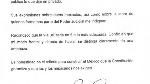 carta ministra norma piña senador armentia